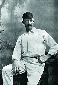 Historical Cricket Players Imprime: Cricketer, Pougher