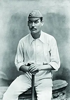 Historical Cricket Images Imprime: Cricketer, Tate
