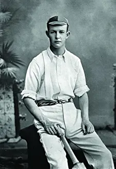 Old English Cricket Players Imprime: Cricketer, Warner