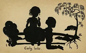 Nursery Rhyme Art Prints Imprime: Curly Locks
