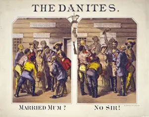 Antique Print Collectors Item Imprime: The Danites