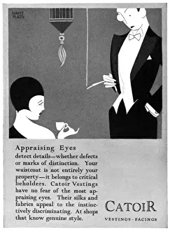Vintage Coffee Culture Imprime: Dapper Gent with Monocle