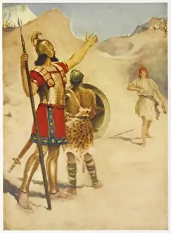 David y Goliath.