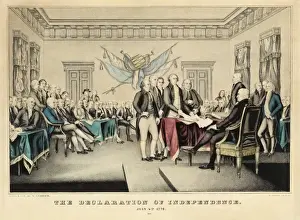 Declaration Of Independence Signing Imprime: The Declaration of Independence