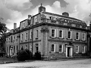 Essex England Landmarks Imprime: Dedham Grammar School