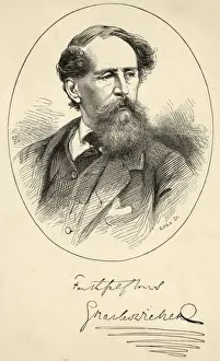 Charles Dickens Portrait Imprime: Dickens Cp&g