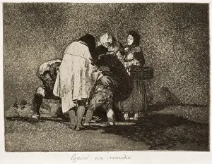 Francisco De Goya Artist Imprime: There was nothing to be done and he died