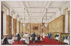 Vintage London Restaurants Imprime: Dinner at Simpsons C1905