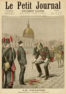 Impresiones de Oficial del ejército francés y víctima de la injusticia su degradación Militar Imprime: DREYFUS