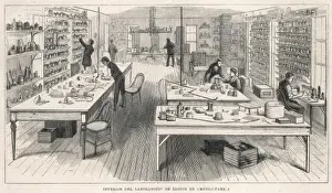 Thomas Edison Laboratory Imprime: Edisons Workshop