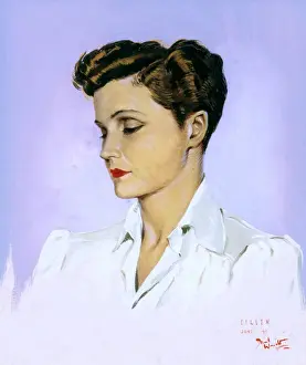 David Wright Artist Imprime: Eileen Shaw by David Wright