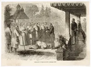 19th Century Russian Art Imprime: Emancipation of a Serf