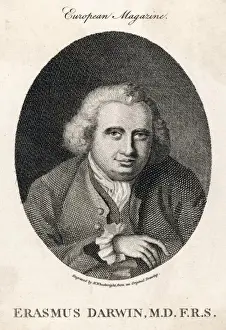 18th Century Scientist Imprime: Erasmus Darwin / Wright