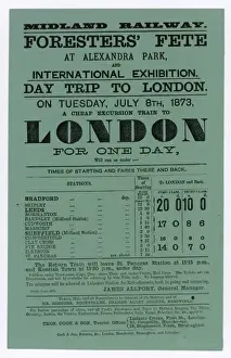 Victorian Era Travel Posters Imprime: Excursion Bill