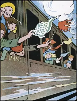 Children At The Seaside Imprime: Excursion Train