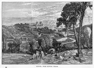 Historical England Views Imprime: Exeter General View