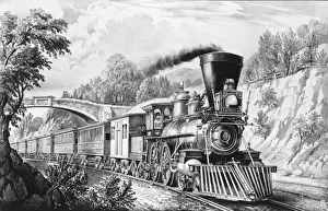Historic Train Photography Imprime: The express train