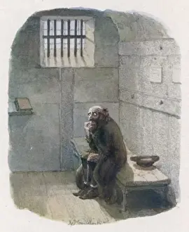 Oliver Twist Characters Imprime: Fagin in his Cell