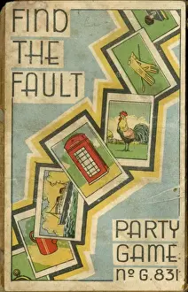 Find The Fault Card Game Imprime: Find the Fault card outer wrapper