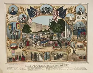 American Cartoon Art Imprime: The Fifteenth amendment