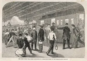 London Underground History Imprime: First Underground Train
