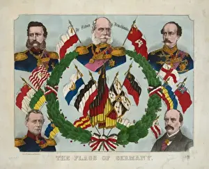 German Flags Imprime: The flags of Germany