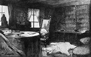 Gustave Flaubert Biography Imprime: Flauberts Study