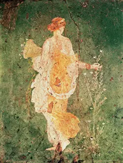 Impresiones de Diosa Flora, diosa de la primavera romana arte fresco procedencia Italia castillo de Astibá Italia Imprime: Diosa de la floración del verano