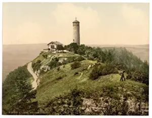 Nostalgic German Landscapes Imprime: Foxtower, Jena, Thuringia, Germany