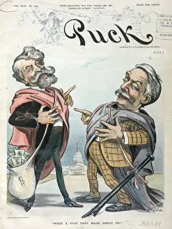 Vintage Cartoon Illustration Imprime: What a fuss they made about us
