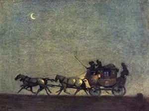Postal Service History Imprime: Galloping across the map