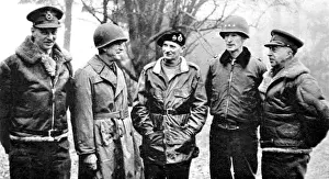 Generales Y Líderes Imprime: El general Dempsey, el general Hodges, el Feldmareschal Montgomery