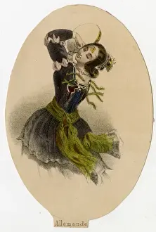 Elegant Woman Dancing Imprime: German Dancer