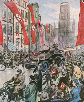World War II Events Imprime: Germans in Danzig