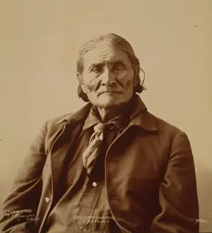 Vintage Indian Portraits Imprime: Geronimo - (Guiyatle) - Apache