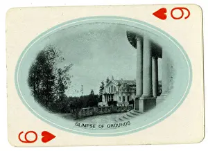 Vintage Playing Cards Imprime: Glimpse of Grounds