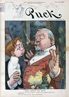 Puck Magazine Illustrations Online Imprime: Going through the rapids