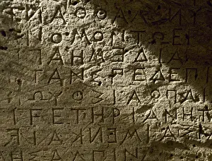 5th Century BC Greece Imprime: The Gortyn Code in Dorian dialect. 5th B. C