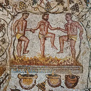 Early Empire Roman Artwork Imprime: Grape treading