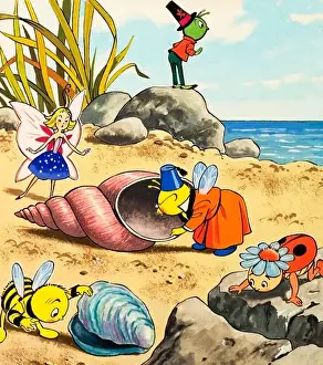 Impresiones de Gregorio Grillo, de El Libro de Jack y Jill, 1980 Saltamontes Imprime: Graciel Saltamontes