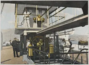 Historical Naval Images Imprime: At the Helm