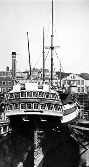Historical Naval Vessel Imprime: HMS Implacable at Devonport, 1926