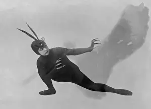 Historical Figures In Costume Imprime: THE HUMAN BAT