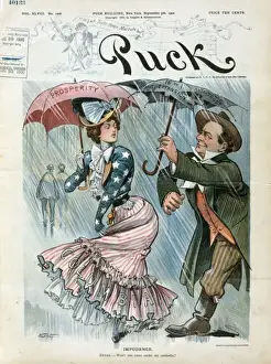 Puck Magazine Cartoons Imprime: Impudence