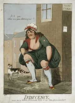 British Cartoons Imprime: Indecency