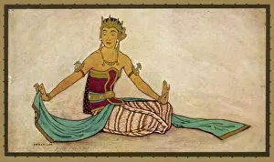 Female Dancer Pose Imprime: Indonesian Dancer