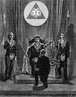 Freemason Initiation Ceremony Imprime: Initiation to the Master of Secrets