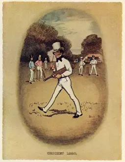 Vintage Cricket Illustration Imprime: (insert)