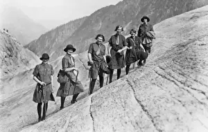Vintage Mountain Scenery Imprime: (insert)