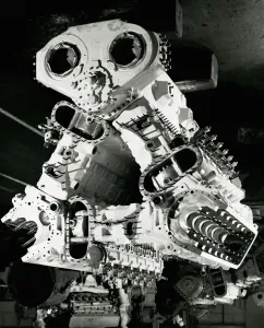 Motor de la Deltic D18, triángulo